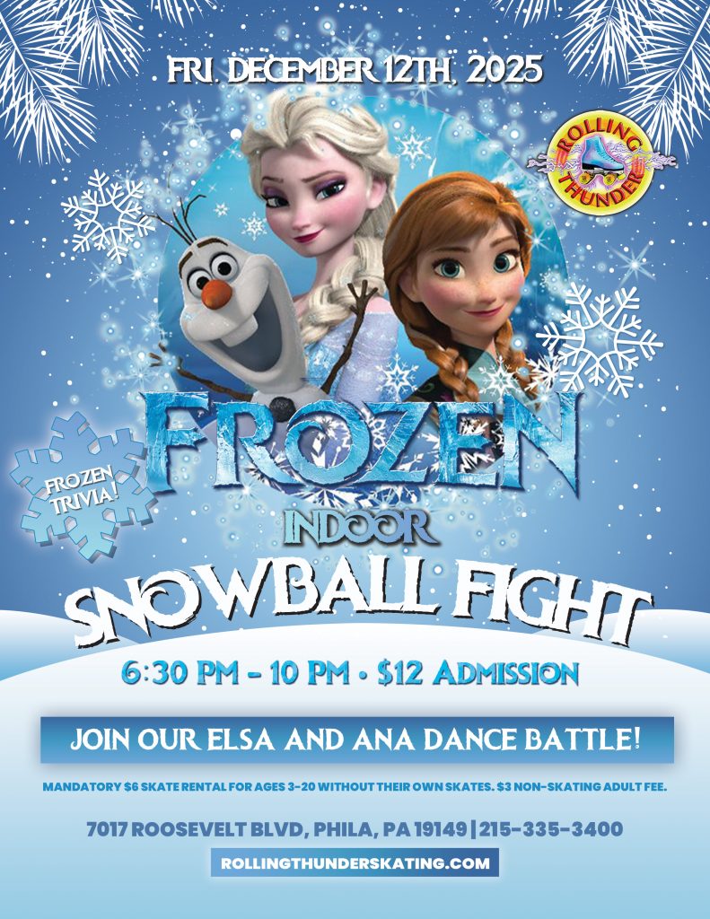 #RollingThunderSkating #FrozenFun #PhillyEvents #FamilyFun #SkateParty #ThingsToDoWithKidsNearMe