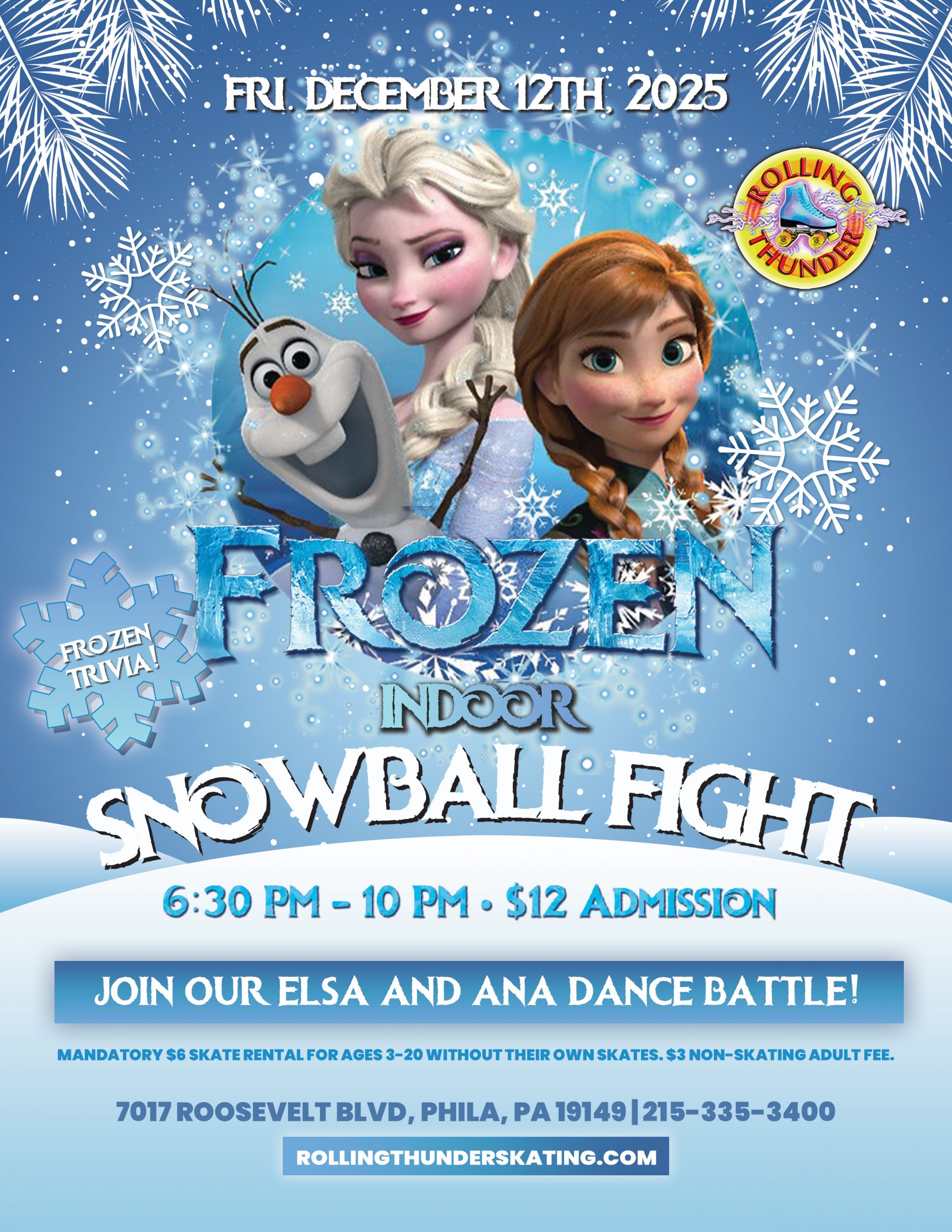 #RollingThunderSkating #FrozenFun #PhillyEvents #FamilyFun #SkateParty #ThingsToDoWithKidsNearMe