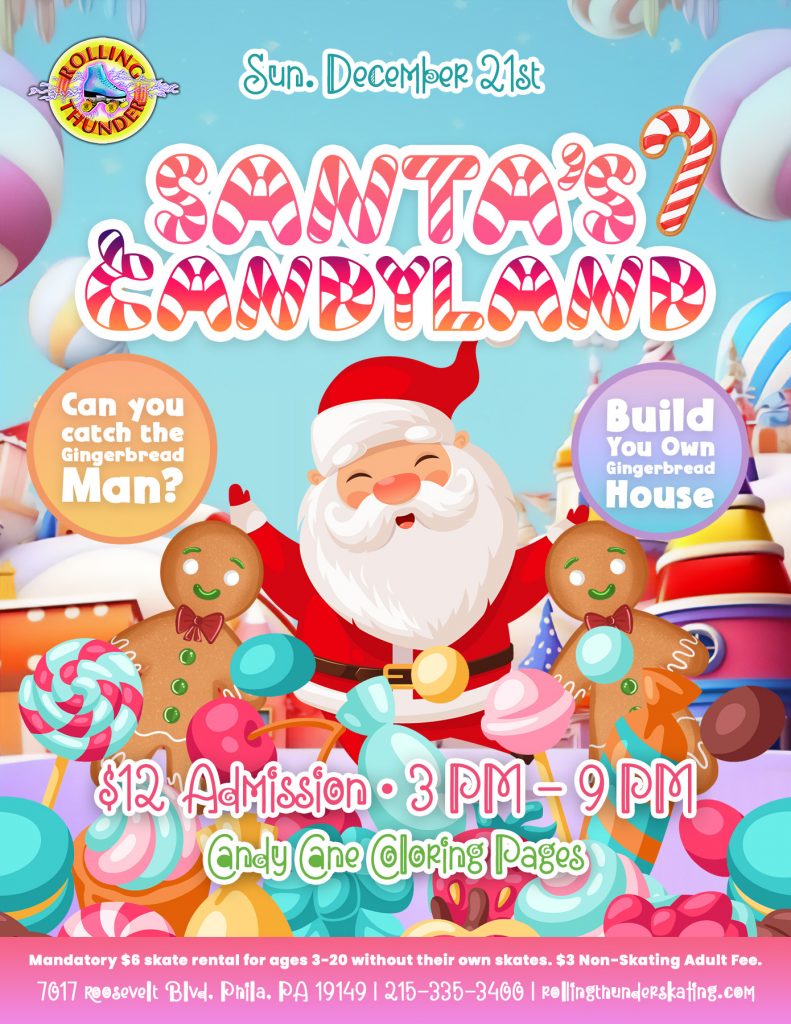 #RollingThunderSkating #FamilyFun #CandylandSkate #HolidayFun #PhillyEvents #ThingsToDoWithKidsNearMe